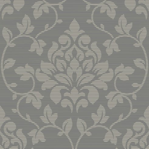  ELITE FLORAL DAMASK SILVER