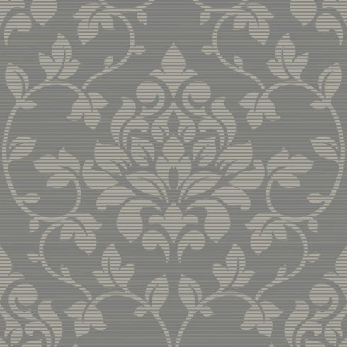  ELITE FLORAL DAMASK SILVER